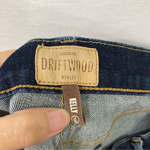 Driftwood Classic Fit Kelly Floral Embroidered Bootcut Jeans size 26 - Picture 4 of 10